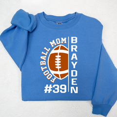 Lofaris Football Mom And Kids Custom Nick Name Sweatshirt