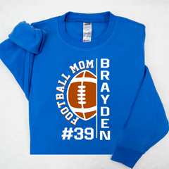 Lofaris Football Mom And Kids Custom Nick Name Sweatshirt