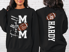 Lofaris Football Number Nick Name Mom Custom Sweatshirt