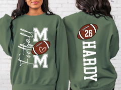 Lofaris Football Number Nick Name Mom Custom Sweatshirt