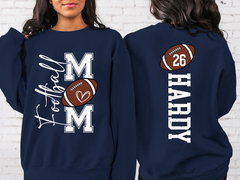 Lofaris Football Number Nick Name Mom Custom Sweatshirt