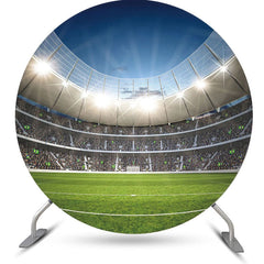 Lofaris Football Stadium Audience Fan Lights Round Backdrop