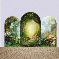 Lofaris Forest Animal Plants Fairytale Arch Backdrop Kit