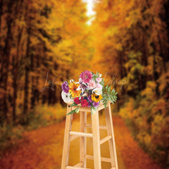 Lofaris Forest Harvest Autumn Fallen Leaves Photo Backdrop