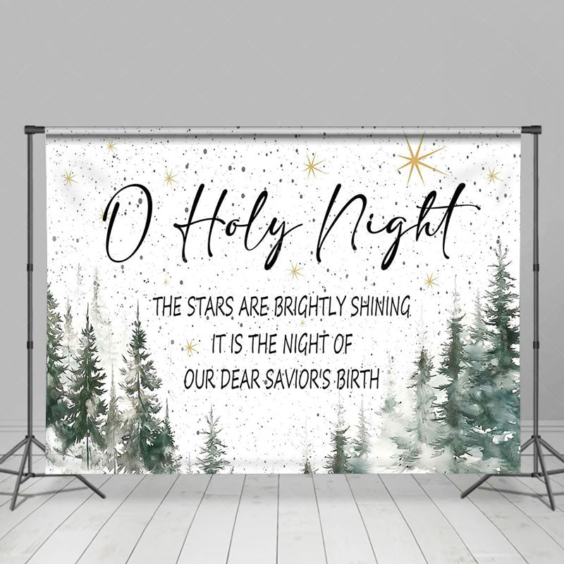 Lofaris Forest Star Dear Saviors Birth O Holy Night Backdrop