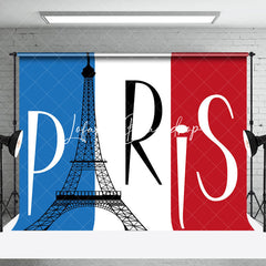 Lofaris France Flag Paris Eiffel Tower Backdrop For Party