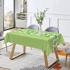 Lofaris Fresh Grass Green Clover St Patricks Day Tablecloth