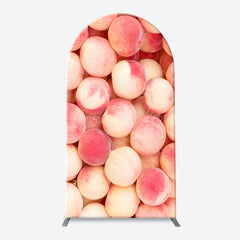 Lofaris Fresh Peaches Patterns Birthday Arch Backdrop Kit