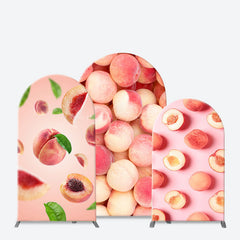 Lofaris Fresh Peaches Patterns Birthday Arch Backdrop Kit