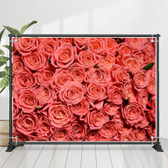 Lofaris Fresh Red Roses Photograph Valentines Day Backdrop