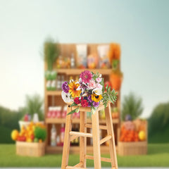 Lofaris Fruit Beverage Store Birthday Cake Smash Backdrops