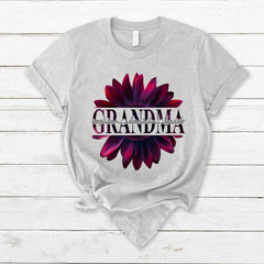 Lofaris Fuchsia Cherry Sunflower Grandma And Kids T - Shirt