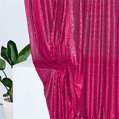 Lofaris Fuchsia Sequin Shimmer Fabric Backdrop for Photography