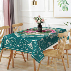 Lofaris Full Flowers Sweet Rectangle Tablecloth