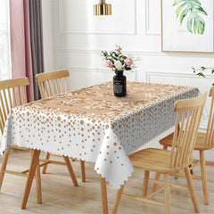 Lofaris Fun Sand Diamond Pattern Dots Rectangle Tablecloth