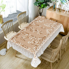 Lofaris Fun Sand Diamond Pattern Dots Rectangle Tablecloth