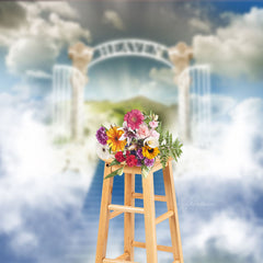 Lofaris Funeral Heaven Door Ladder Steppe Cloud Backdrop