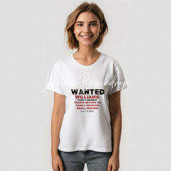 Lofaris Funny Wanted Custom Name Family Reunion T-Shirt