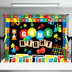 Lofaris Game Night Colorful Blocks And Uno Dance Backdrop