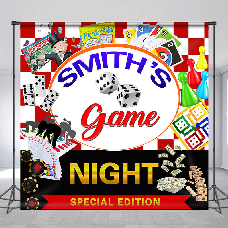 Lofaris Game Night Special Edition Custom Party Backdrop