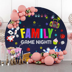 Lofaris Game Night Star Light Round Dance Party Backdrop