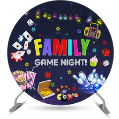 Lofaris Game Night Star Light Round Dance Party Backdrop