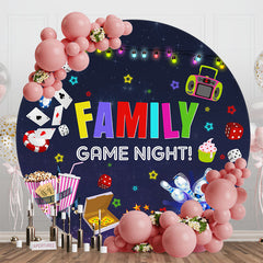 Lofaris Game Night Star Light Round Dance Party Backdrop