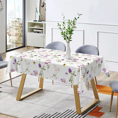 Lofaris Garden Flowers Rectangle Tablecloth for Dining Room