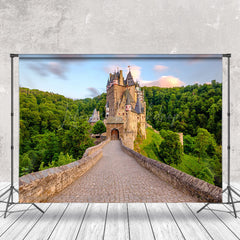 Lofaris German Burg Eltz Forest Spring Backdrop For Photo