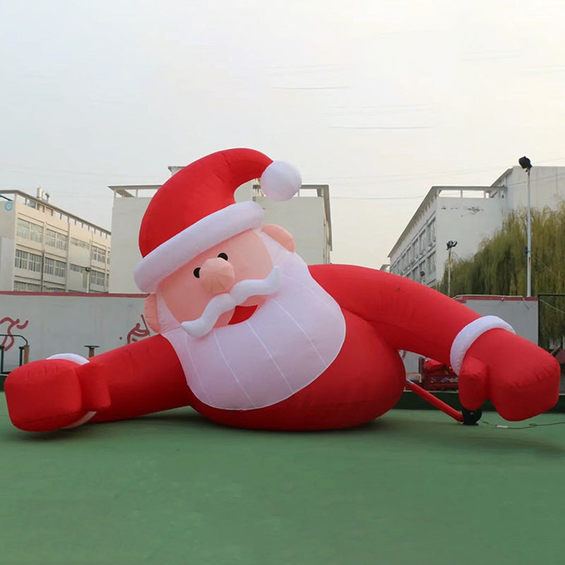 Lofaris Giant Lying Santa Christmas Inflatable Outside Decor