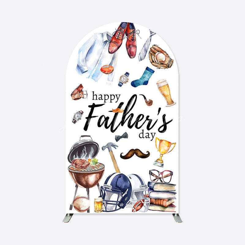 Lofaris Gifts Rugby Fathers Day Semicircle Arch Backdrop