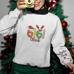 Lofaris Gigi Christmas Kids Embroidered Custom Sweatshirt