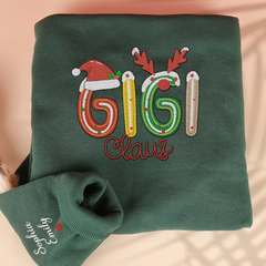 Lofaris Gigi Christmas Kids Embroidered Custom Sweatshirt