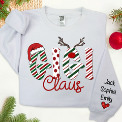 Lofaris Gigi Claus And Grandkids Merry Christmas Sweatshirt