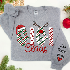 Lofaris Gigi Claus And Grandkids Merry Christmas Sweatshirt