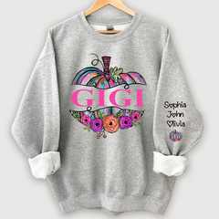 Lofaris Gigi Painted Pumpkin Floral Fall Custom Sweatshirt