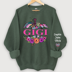 Lofaris Gigi Painted Pumpkin Floral Fall Custom Sweatshirt