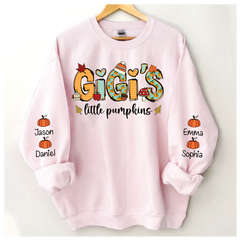 Lofaris Gigi¡¯s Little Pumpkin Autumn Sweatshirt Custom Grandma & Kids Fall Gift TH