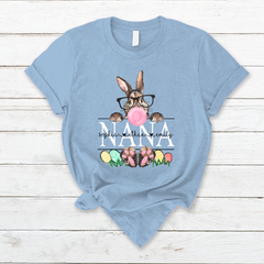 Lofaris Glasses Bunny Bubblegum Eggs Easter Day T-Shirt