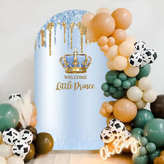 Lofaris Glitter Blue Prince Baby Shower Party Arch Backdrop