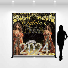 Lofaris Glitter Diamond Prom Custom Photo Graduation Backdrop