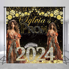 Lofaris Glitter Diamond Prom Custom Photo Graduation Backdrop