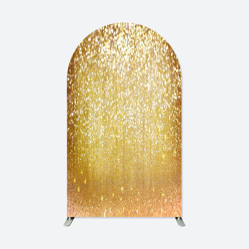 Lofaris Glitter Gold Dance Party Double Sided Arch Backdrop