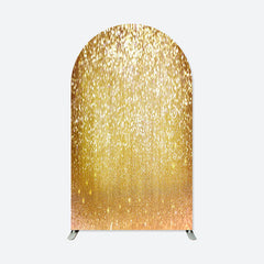 Lofaris Glitter Gold Dance Party Double Sided Arch Backdrop