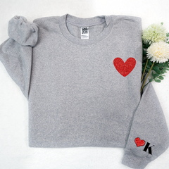 Lofaris Valentines Sweatshirt Glitter Gifts Custom Nickname