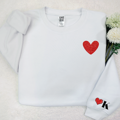 Lofaris Valentines Sweatshirt Glitter Gifts Custom Nickname