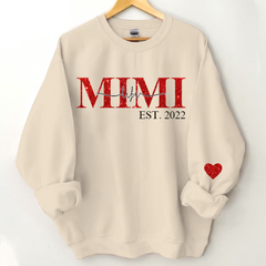 Lofaris Glitter Mimi Life Est Customized Name Sweatshirt