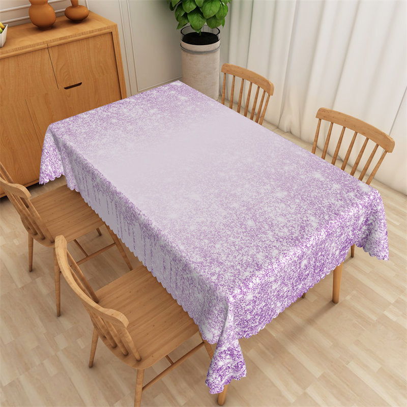 Lofaris Glitter Purple Fashion Dining Room Party Tablecloth