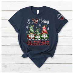 Lofaris Gnom Chirtsmas I Love Being Grandma Kids T - Shirt