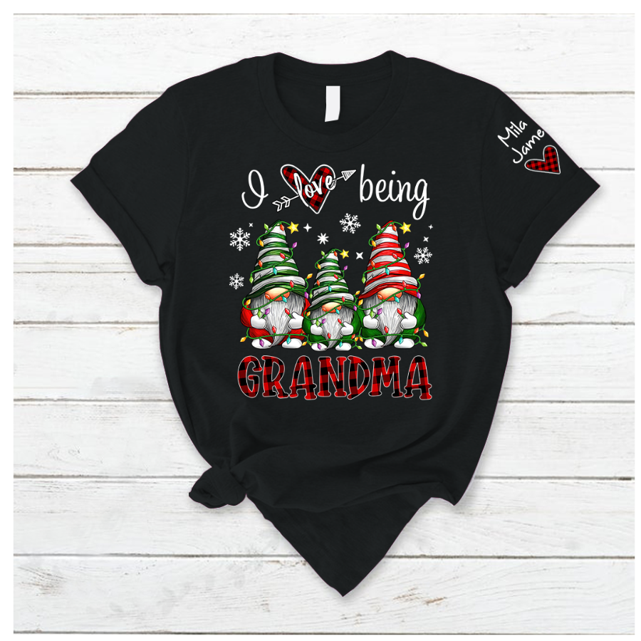 Lofaris Gnom Chirtsmas I Love Being Grandma Kids T - Shirt